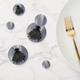 Gothic Fairy Black Gown | Vampy Gothic Glam Sheen Confetti