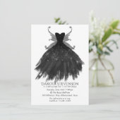 Gothic Fairy Black Gown | Vampy Gothic Glam Sheen Kaart (Staand voorkant)