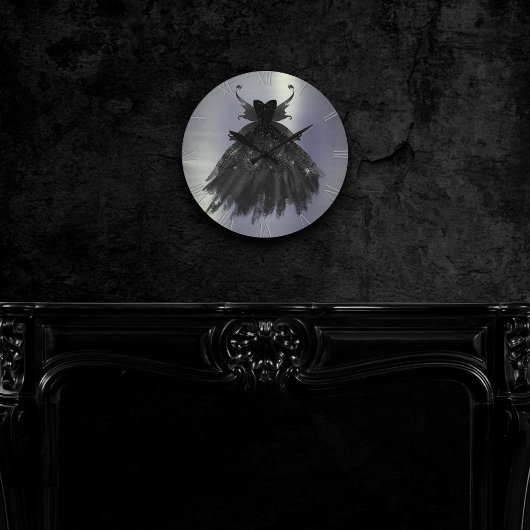 Gothic Fairy Black Gown | Vampy Gothic Glam Sheen Ronde Klok