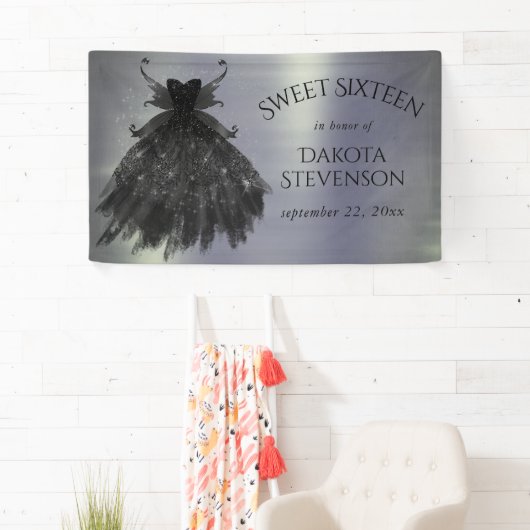 Gothic Fairy Black Gown | Vampy Gothic Glam Sheen Spandoek (Insitu)