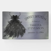 Gothic Fairy Black Gown | Vampy Gothic Glam Sheen Spandoek (Horizontaal)