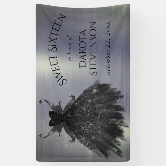 Gothic Fairy Black Gown | Vampy Gothic Glam Sheen Spandoek (Verticaal)