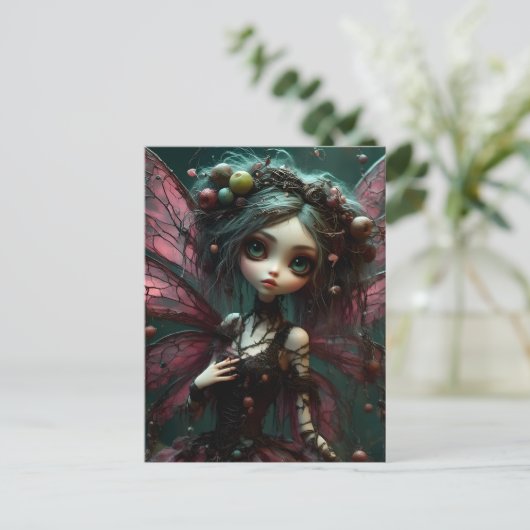 Gothic Fairy Briefkaart (Staand voorkant)