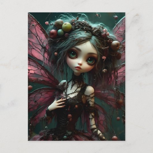 Gothic Fairy Briefkaart (Voorkant)