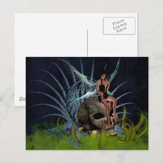 Gothic Fairy Briefkaart (Voorkant / Achterkant)