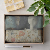 Gothic Fairy & Cat Zittend op Toilet Decoupage Tissuepapier (Geschenk)