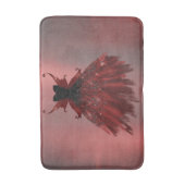 Gothic Fairy Crimson Gown | Deep Radiant Red Sheen Badmat (Voorkant Verticaal)