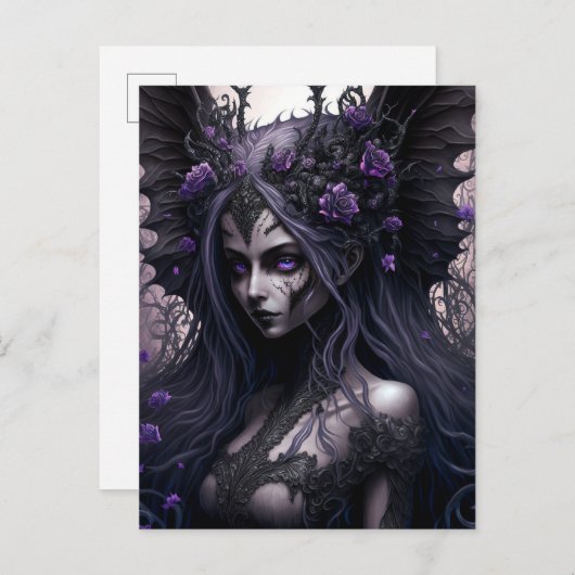 Gothic Fairy Dark Fantasy Art Briefkaart (Voorkant / Achterkant)