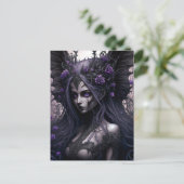Gothic Fairy Dark Fantasy Art Briefkaart (Staand voorkant)