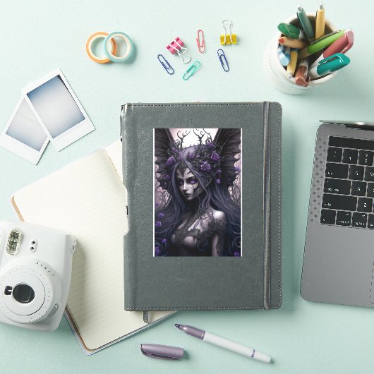 Gothic Fairy Dark Fantasy Art Sticker (iPad Cover)