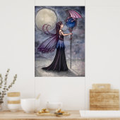 Gothic Fairy Dragon Posterprint door Molly Harriso Poster (Keuken)