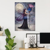Gothic Fairy Dragon Posterprint door Molly Harriso Poster (Thuiskantoor)