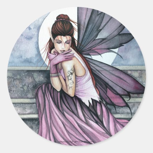 Gothic Fairy Fantasy Sticker van Molly Harrison (Voorkant)