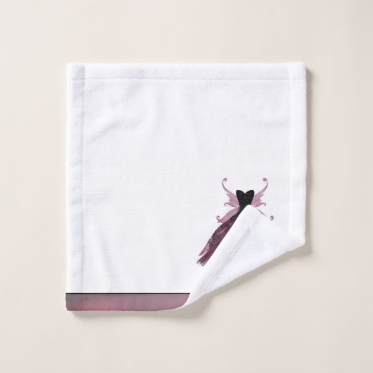 Gothic Fairy Fuchsia Gown | Punk Roze Magenta Bad Handdoek (Wasdoekje)