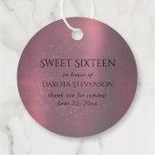 Gothic Fairy Fuchsia Gown | Punk Roze Magenta Bedankjes Labels (Achterkant)