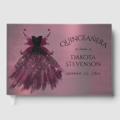 Gothic Fairy Fuchsia Gown | Punk Roze Magenta Gastenboek (Voorkant)