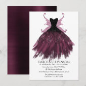 Gothic Fairy Fuchsia Gown | Punk Roze Magenta Kaart (Voorkant / Achterkant)