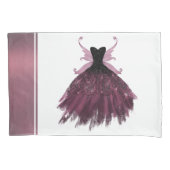 Gothic Fairy Fuchsia Gown | Punk Roze Magenta Kussensloop (Voorkant)