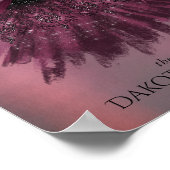 Gothic Fairy Fuchsia Gown | Punk Roze Magenta Poster (Hoek)