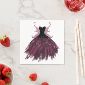Gothic Fairy Fuchsia Gown | Punk Roze Magenta Servet (Insitu)