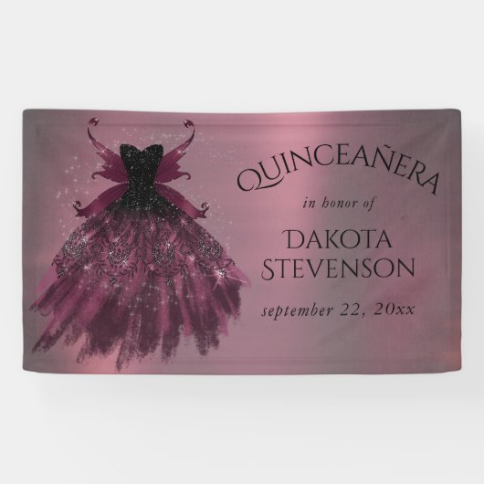 Gothic Fairy Fuchsia Gown | Punk Roze Magenta Spandoek (Horizontaal)