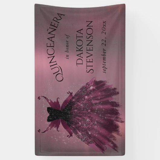 Gothic Fairy Fuchsia Gown | Punk Roze Magenta Spandoek (Verticaal)