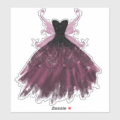 Gothic Fairy Fuchsia Gown | Punk Roze Magenta Sticker (Vel)