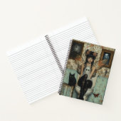 Gothic Fairy & Ghost Zittend op het Toilet Eigenzi Notitieboek (Binnen)