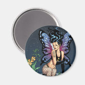 Gothic Fairy Grave Sitting with Tears by Al Rio Magneet (Voorkant / Achterkant)