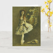 Gothic Fairy Greetings Kaart (Gele Bloem)