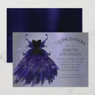 Gothic Fairy Indigo Gown   Deep Royal Paarse Sheen Kaart