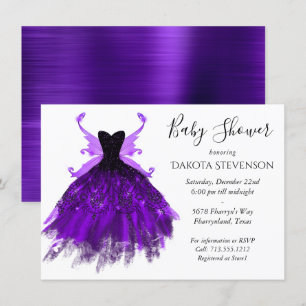 Gothic Fairy Indigo Gown   Deep Royal Paarse Sheen Kaart