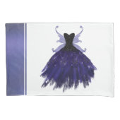 Gothic Fairy Indigo Gown | Deep Royal Paarse Sheen Kussensloop (Voorkant)