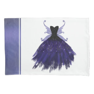 Gothic Fairy Indigo Gown   Deep Royal Paarse Sheen Kussensloop