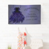 Gothic Fairy Indigo Gown | Deep Royal Paarse Sheen Spandoek (Insitu)