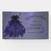 Gothic Fairy Indigo Gown | Deep Royal Paarse Sheen Spandoek (Horizontaal)