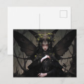 Gothic Fairy Meisje Fantasy Kunst Briefkaart (Voorkant / Achterkant)