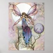 Gothic Fairy Moon Celestial Poster Print (Voorkant)