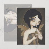 Gothic Fairy poison fantasy art briefkaart (Voorkant / Achterkant)