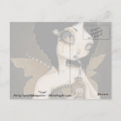 Gothic Fairy poison fantasy art briefkaart (Achterkant)
