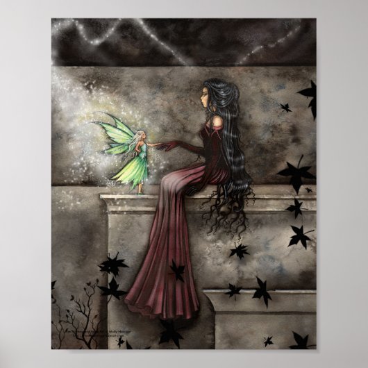 Gothic Fairy Poster Fantasy Art Print (Voorkant)
