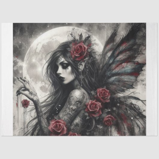 Gothic Fairy Tissue Paper Tissuepapier (Voorkant)