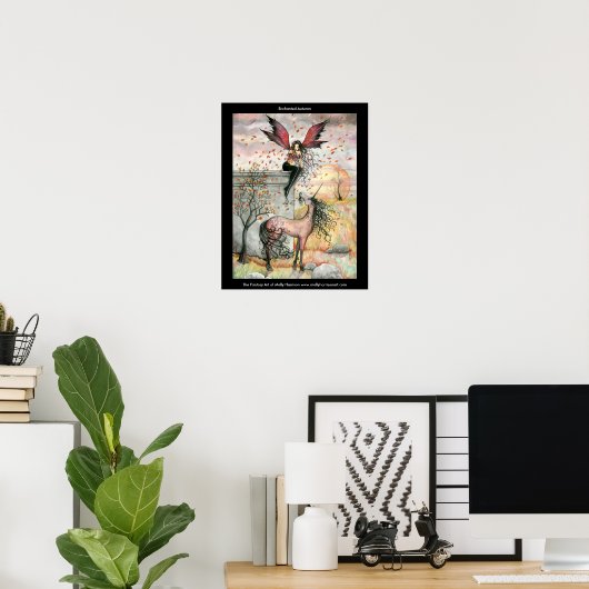 Gothic Fairy Unicorn Poster (Thuiskantoor)