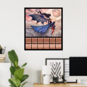 Gothic Fairy Vampire 2012 Kalender Poster (Thuiskantoor)