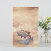 Gothic Fairy Vampire beroemd gemaakt door Clouds B Briefpapier (Staand voorkant)