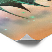 Gothic Fairy Vampire Green Gem Fantasy Art Poster (Hoek)