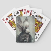 Gothic Fairy & White Rose | Custom Dark Fantasy Pokerkaarten (Achterkant)