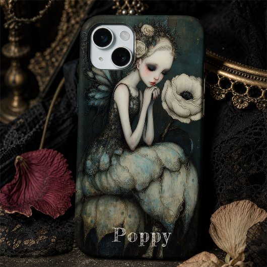 Gothic Fairy Witte Bloem Whimsgoth Persoonlijk Case-Mate iPhone Case