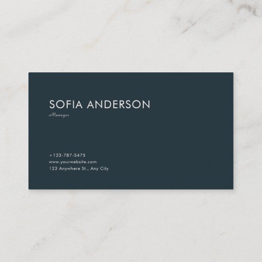 Gothic Fairytale Celestial Moon Burgundy Rose Visitekaartje (Achterkant)