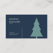 Gothic Fairytale Crescent Moon Lake Floral Visitekaartje (Achterkant)